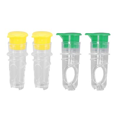 4pcs Screw Top Manual Lemon Squeezer R Compact Extractor Citrus Press with Lid for Cocktails Drinks Yellow Green