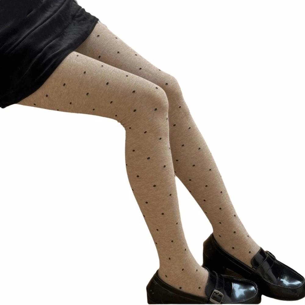 Fashionable Lady's Knitted Stockings Speckled Women's Leggings Winter Thermal Tights Winter Season