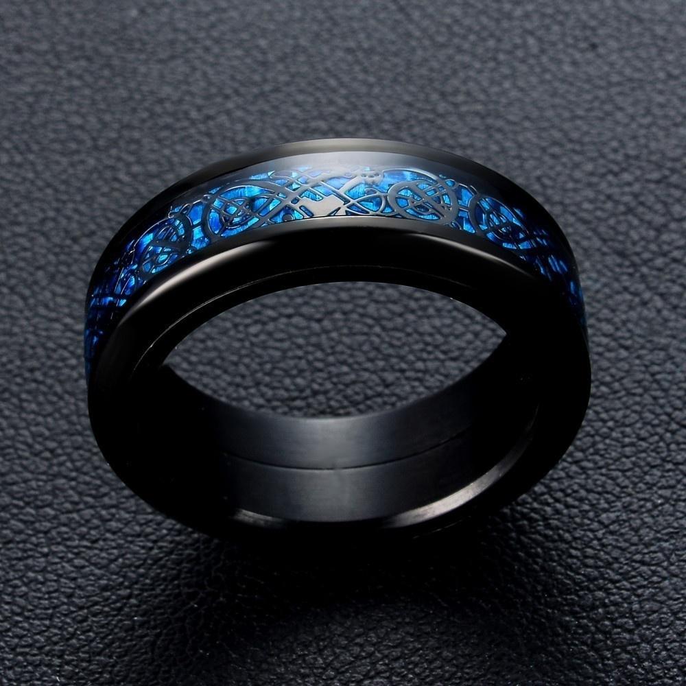 Alliance En Céramique Bleu Marine 6 Mm – Hypoallergénique, Légère, Pour Homme Et Femme, Tailles #6 à #12 - 4