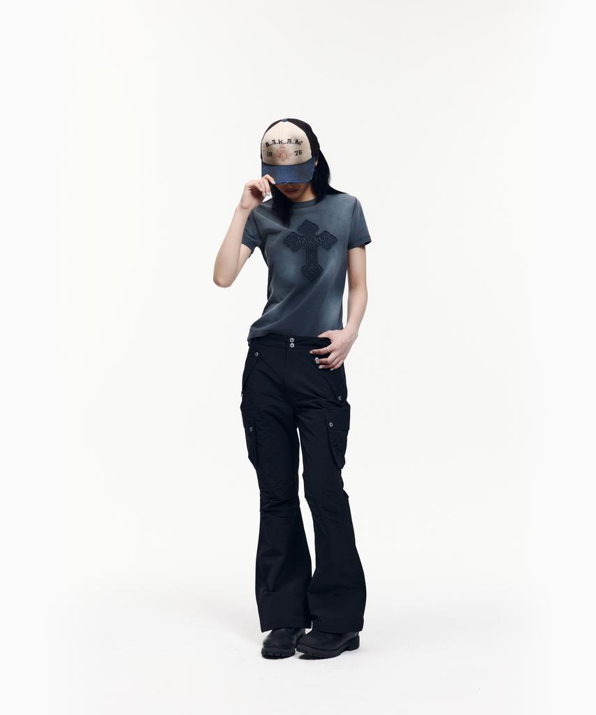 AAKAM Dust Fade Cros2 Half Top (Blue)