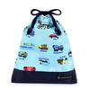COLORFUL CANDY STYLE Drawstring Bag Medium Gussetless Lunch Bag Name Water Repellent No Iron Full Throttle Working Vehicle Set of 2 Boys Cool Kids