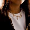 1 Piece Brass Charms 18K Real Gold Plated With Spring Ring Clasp Cherry Heart Rainbow Pendant For DIY Neckalce Bracelet Making