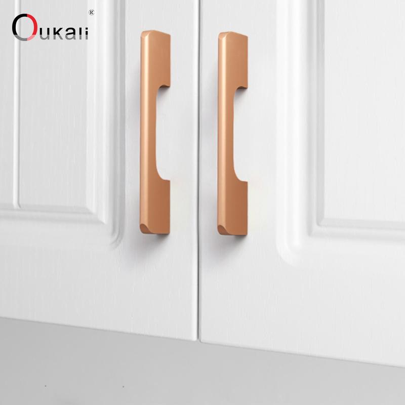Oukali 400mm Good Quality Modern Contemporary Furniture Simple Cabinet Wardrobe Cabinet Door Drawer Aluminum Alloy Long Handles