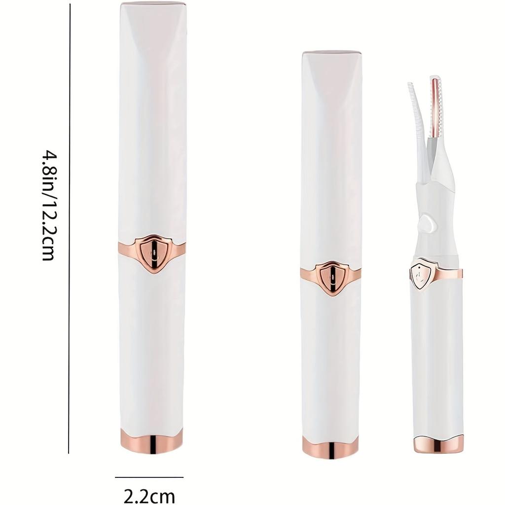 Heated Eyelash Curler USB Rechargeable Electric Eyelash Curler24H Long-Lasting Natural Eyelashes 3 Heating Modes