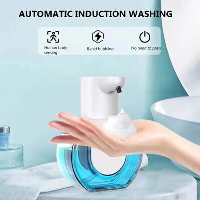 Automatischer Schaumseifenspender USB-Ladeboden Wandmontierter intelligenter Schaumgelautomat Händewascher Desinfektionsmittel Badezimmerzubehör
