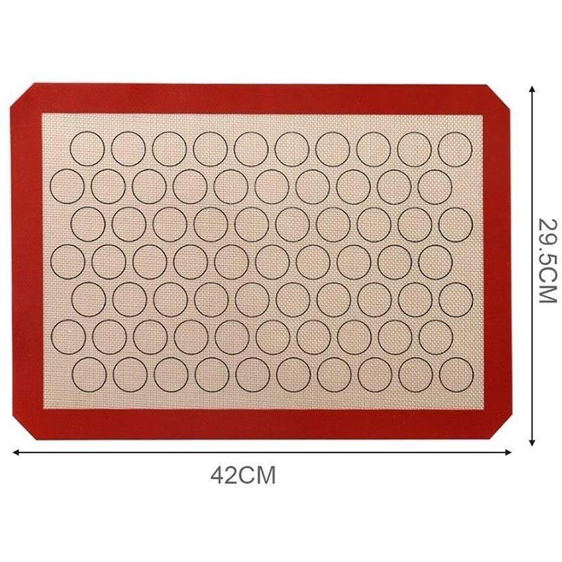 

Антипригарный коврик для выпечки макарон, силиконовая подкладка, противень, подкладка для выпечки печенья, хлеба, бисквитов, инструмент для выпечки, большой коврик для раскатывания теста