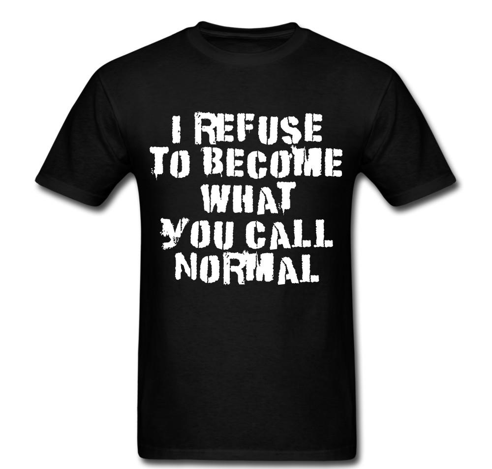 

Refuse to be Normal Weird Anonymous Anon revolution T shirt tee Unisex M