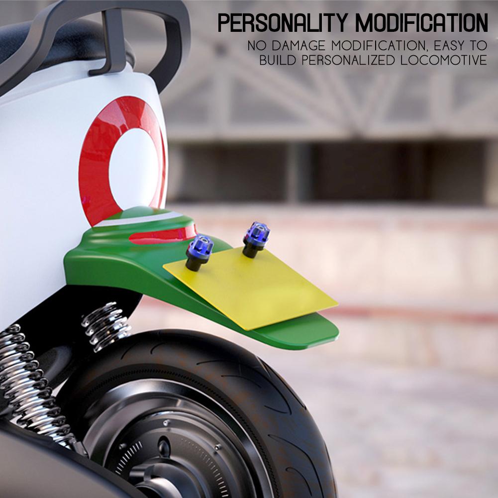 2 adet evrensel 5 renk motosiklet plaka çerçevesi dişli cıvata vida somunu motosiklet kamyon plaka için