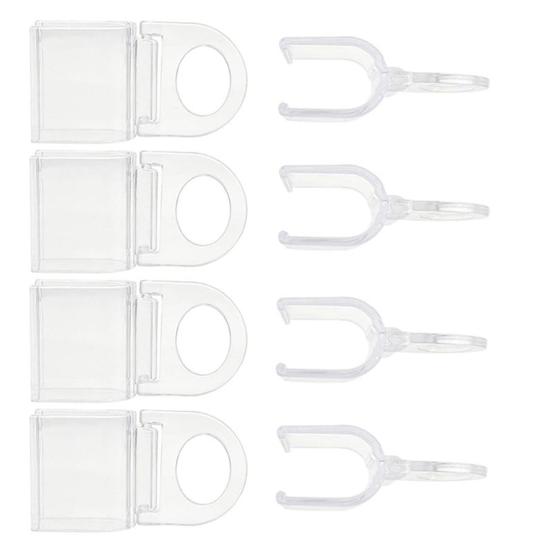 Clear Roller Shade Pull Down Clip Roller Shade Handle Blind Grip Plastic Hem Grip Hardware Rolling Curtain Accessories