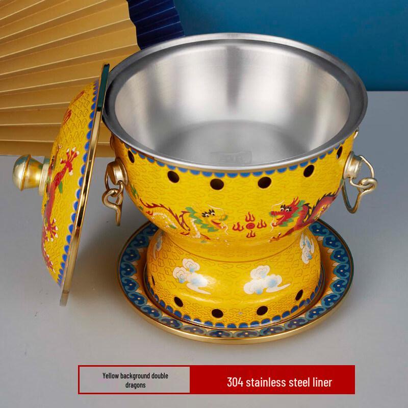

Cloisonné Single-Person Copper Hot Pot