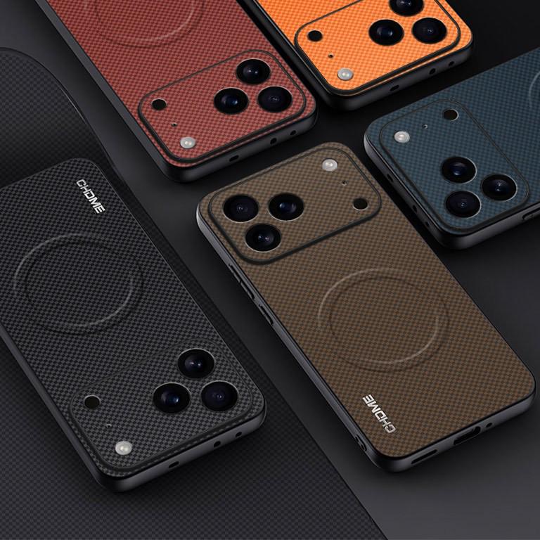 iPhone 17 Pro Max Case, Apple 16 Pro Magnetic Anti-Drop Protective Cover, Mark Pattern for 15 Plus