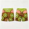 Fun and Quirky Fruit-themed Swim Trunks for Men 3D Print Fake Buttock Pattern Beach Party Board Shorts Novel Boyfriend Husband