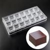 1Pcs Chocolate Mold Polycarbonate Dubai Cube Shape Candy Confectionery Mold Baker Pans Trays Baking Pastry Tools