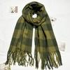 New High End New Style Widened and Thickened Plaid Imitation Cashmere Scarf Men's Scarf Neck Warm Large Plaid Shawl