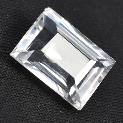 Natural 10.20 Ct Emerald Cut White Sapphire Loose Gemstone