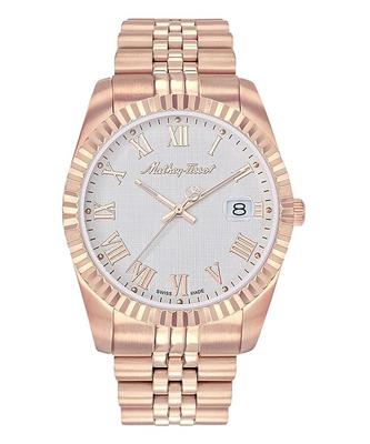 Mathy III Roman Rose Gold Tone Stainless Steel White Dial Quartz H810PRA Men's Watch