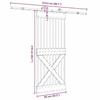 VidaXL Porte coulissante et kit de quincaillerie 85x210 cm pin massif 3332768