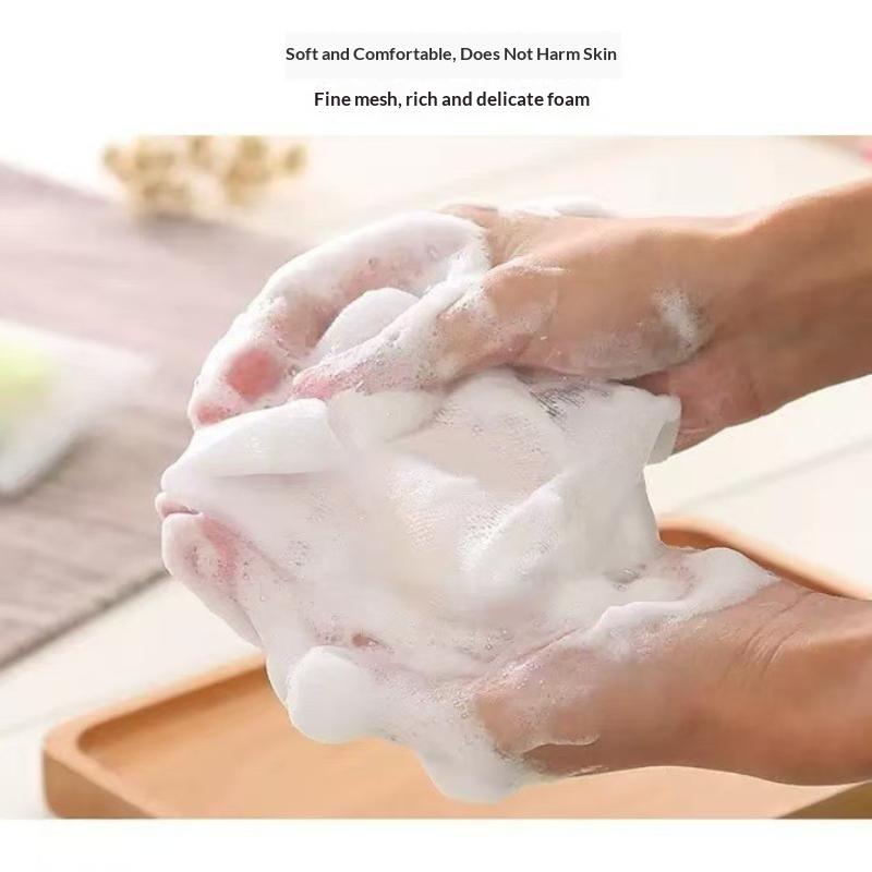 20Pcs Soap Foaming Net Portable Mesh Soap Bag Body Wash Soap Foaming Net Bag Bathroom Soap Exfoliating Mesh Bags For Shower