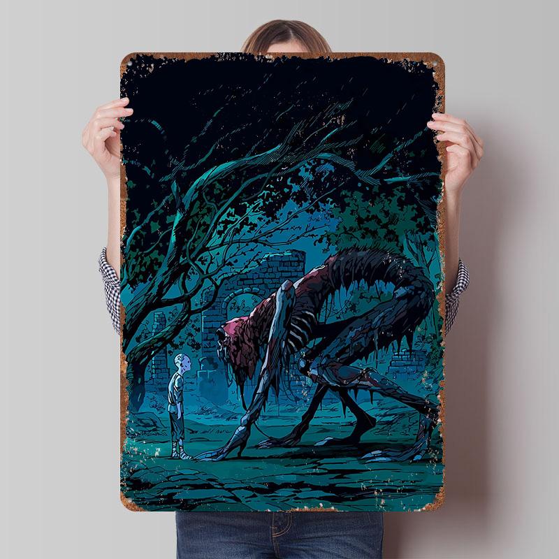 Bloodborne Game Metal Poster Customized Wall Art Retro Vintage Tinplate Signs for Office Decoration Room Bathroom Decor Man Cave