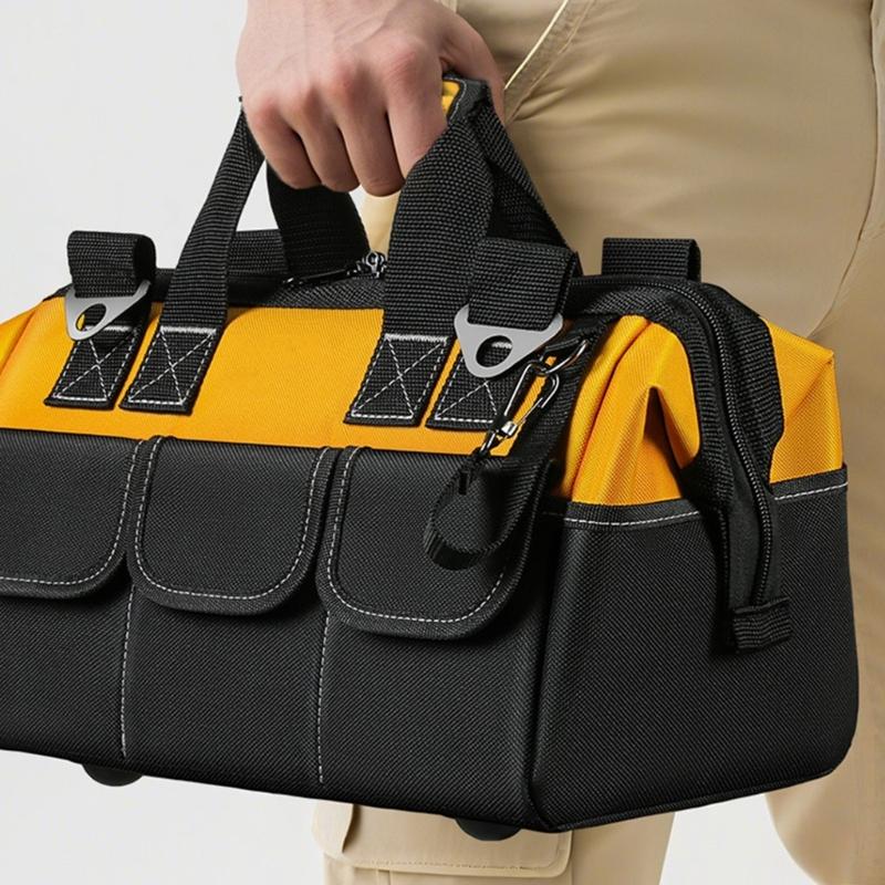 Portable Tool Bag for Men Wide Opening Tool Storage Tool Organizer Bag for Tool Storage Handbag for Screwdriver