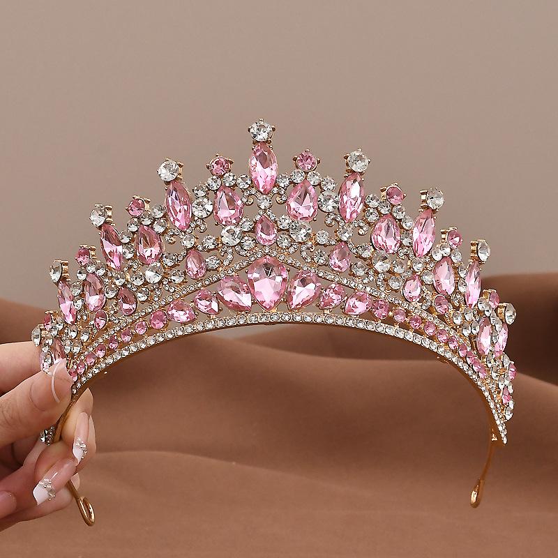 Baroque Crystal Bridal Crown and Hair Accessories Set