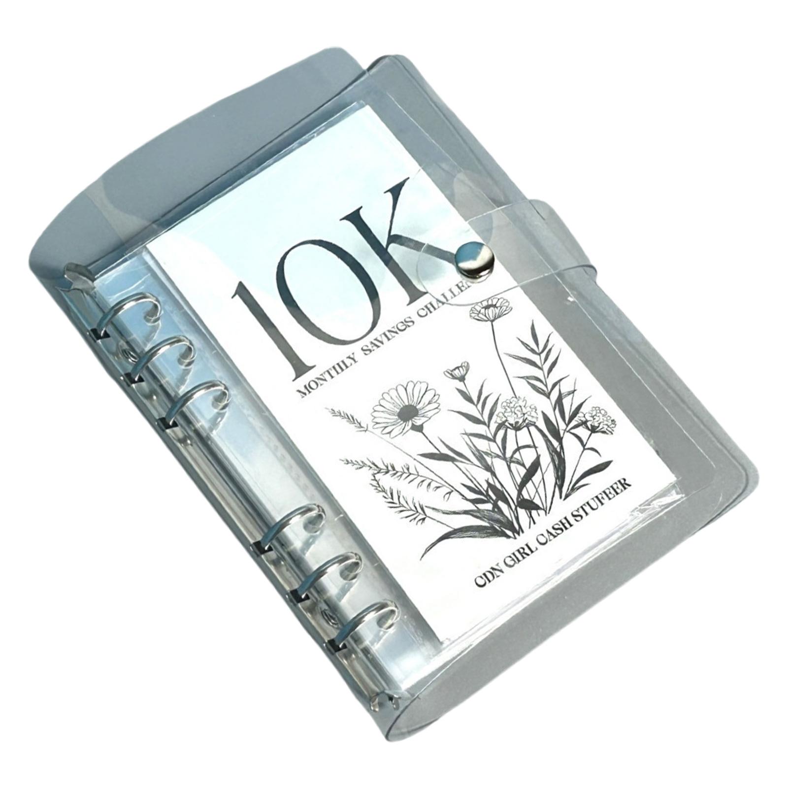 

Папка-конверт с прозрачной обложкой, ежемесячная книга по экономии денег для легкого и веселого достижения цели экономии денег 2,5/5/10 тыс. C