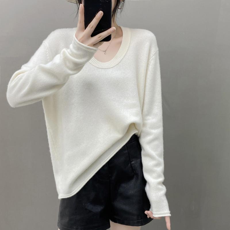 Qinghe 100% Kašmírový Dámský Svetr - Ultra Měkký Luxusní Zimní Pulovr