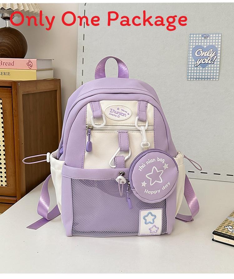 Girl School Backpack With Nylon Material And Design For Teen Students