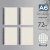 Clear PP Cover Spiral Notebook, Student Grid & Lined, Large B5 Size