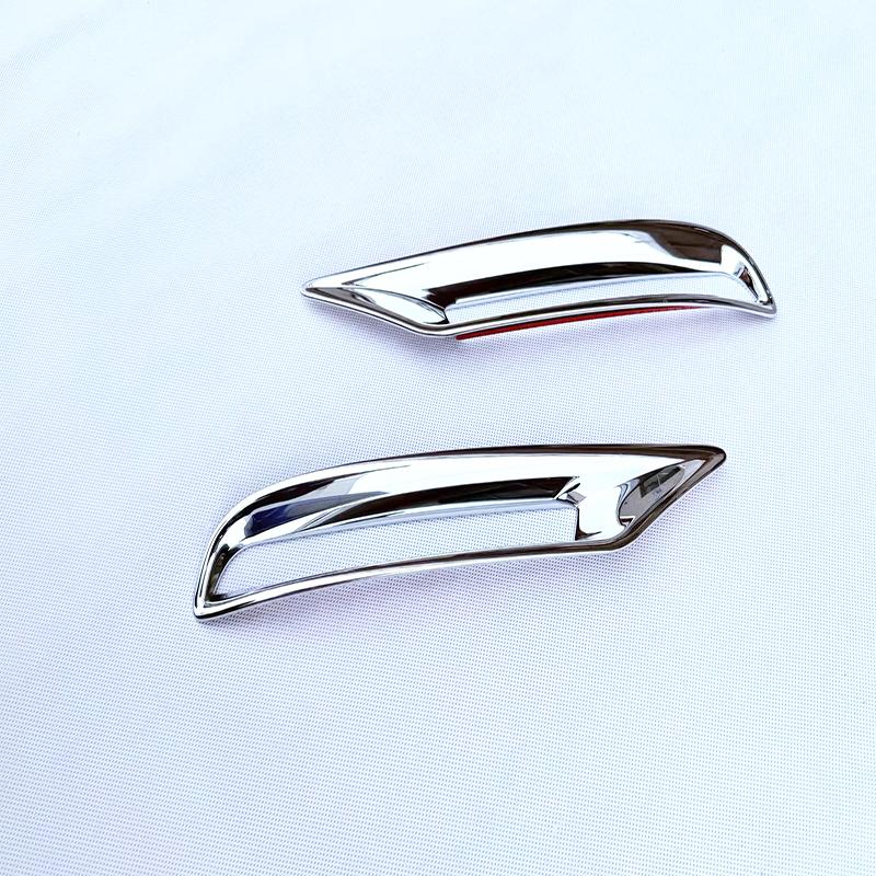 For Lexus TX TX350 2024 2025 ABS Chrome Front Rear Fog Light Bezel Cover Exterior Bumper Lamp Trim Molding Styling Accessories