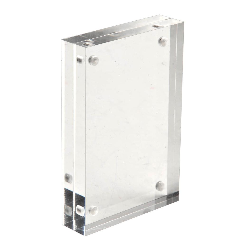 Cadre Photo Magnétique Élégant en Acrylique Transparent pour Différentes Tailles et Affichages