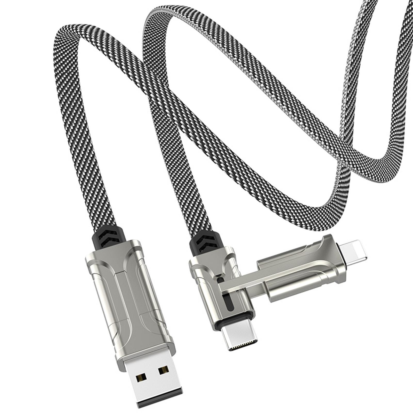 

S22 Charging Data Cable 4 in 1 Type C PD Fast Charging 60W Multifunctional Charging Data Cable for серый белый