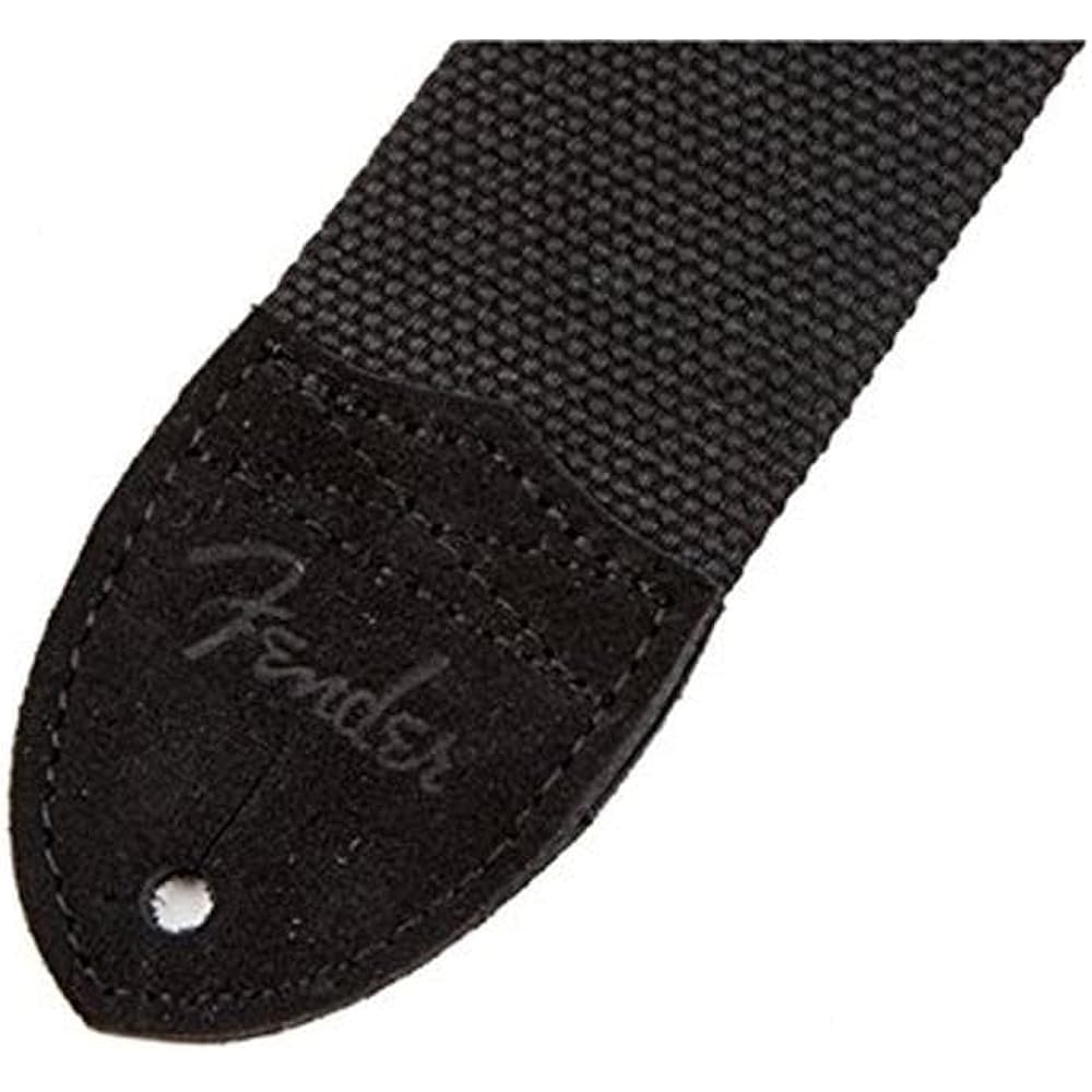 [Fender] Strap Cotton/Leather Strap, Black