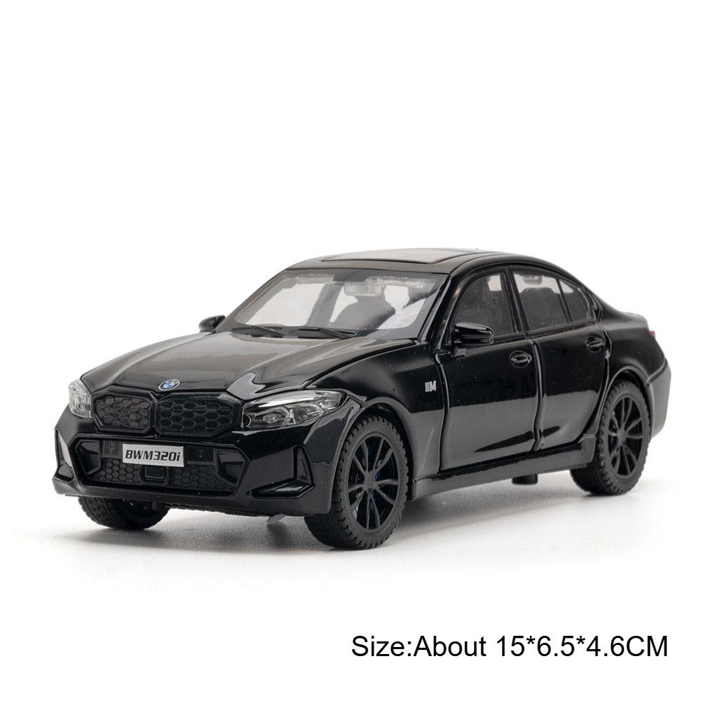 1:32 M4 Coupe 320i Model Toy Car Alloy Body Rubber Tires Doors Opened Pull Back Simulation Toys Models Presents for Children