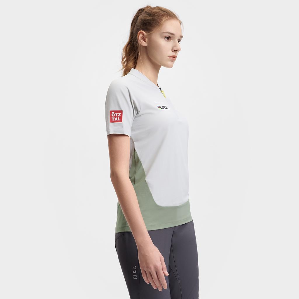 New FILA CYCLING T Shirt Women's Nihil Gray A11W518103F-GY