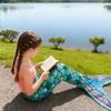 Girl Mermaid Sleeping Bag Flannel Soft Pajamas Mermaid Costume Role-playing Birthday Gift Outdoor Camping Portable Sleeping Bag