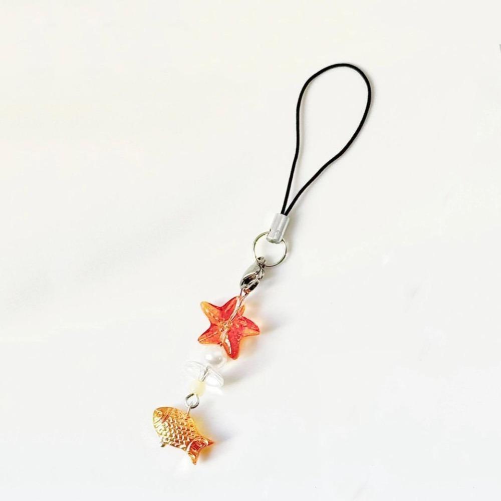 Keychain Fish Phone Chain Little Fish Mobile Phone Chain Phone Hanging Rope  Phone Charms