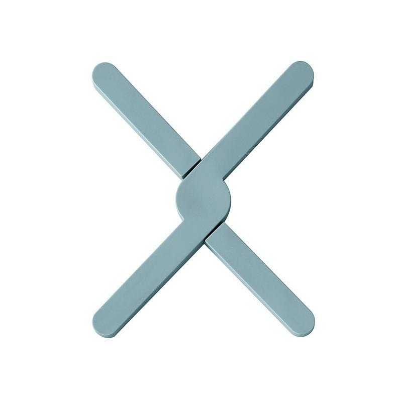 Creative X-Shaped Folding Heat Resistant Mat, Non-Slip Silicone Placemats for Kitchen, Modern Design Table Mats