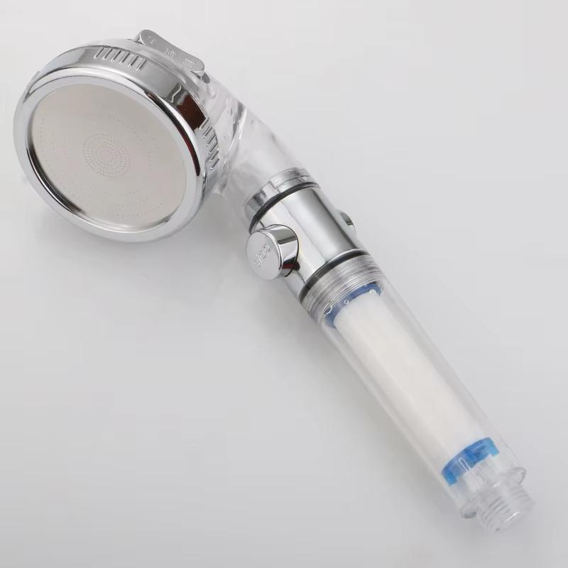 Hongdec Bathroom Accessories High Pressure Shower Filter Head Handheld Rain Showerhead Water Save Modern Design Chrome Shower