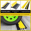 Indoor/Outdoor Speed Bump Cable Floor Cover: Cable Protection Trunking Trough