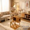 All-Season Cat Tree with Space Capsule Bed, Non-Solid Wood, Scratching Board, Toys, and Villa
