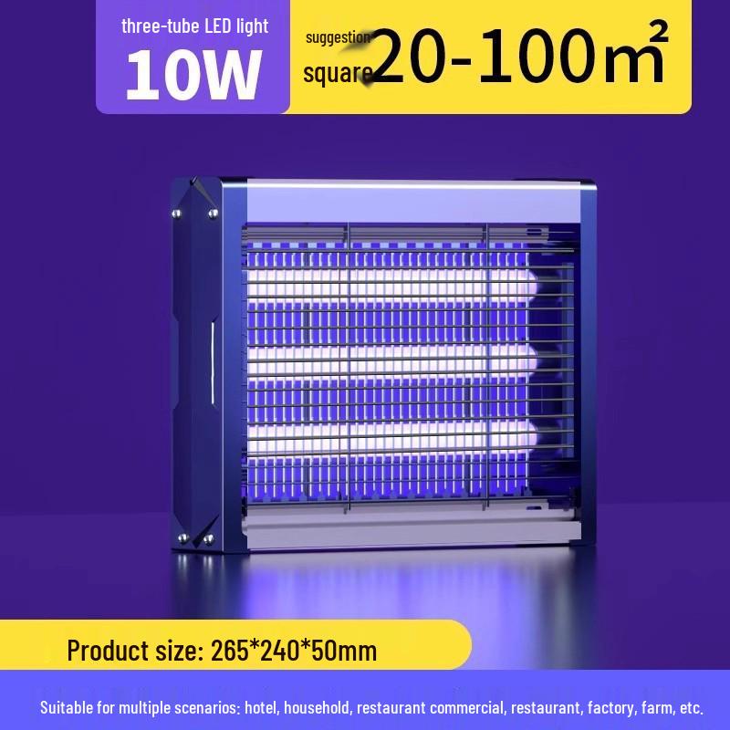 Wall-Mounted Electric Mosquito and Fly Killer for Hotels, Restaurants, and Outdoor Use