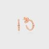 Galaxy Horse Hoop Silver Pink Earrings TESSVP13980S
