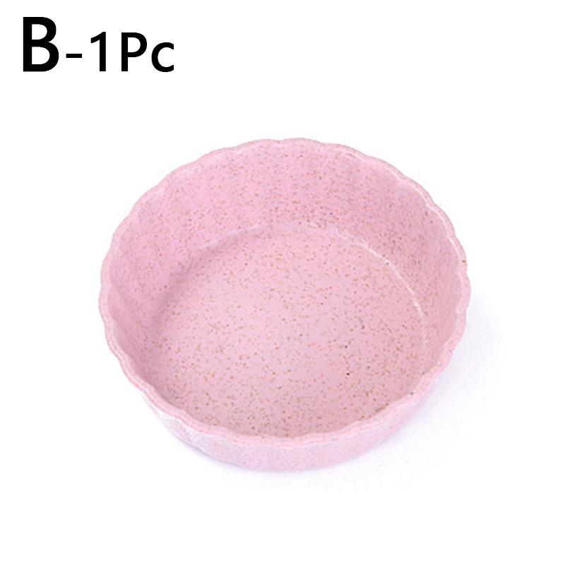 Dochucovadla Podšálek Pšeničná sláma Nádobí Srdce Květ Kulatý Tvar Domácí Restaurace Kuchyně Omáčka Svačina Ovocné cukroví Talíř