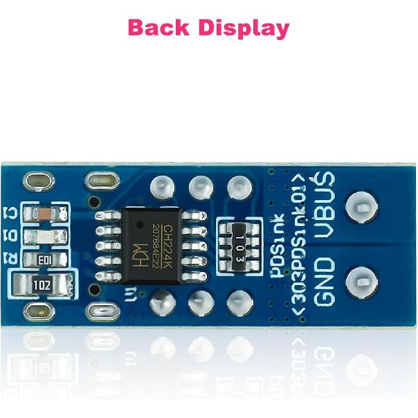 6 Pcs USB-C PD Trigger Board PD3.0/2.0 BC1.2 Fast Charging Protocols Adjustable Voltage 5V/9V/12V/15V/20V USB Type-C PD Trigger Module