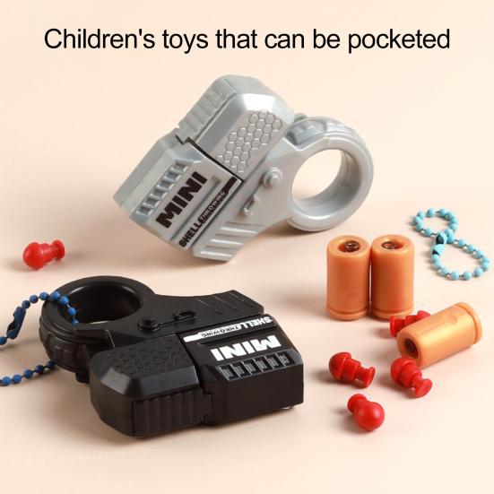 Shooter Spinner Ring Fidget Spielzeug mit 10 Weichgeschossen 2 Hülsen