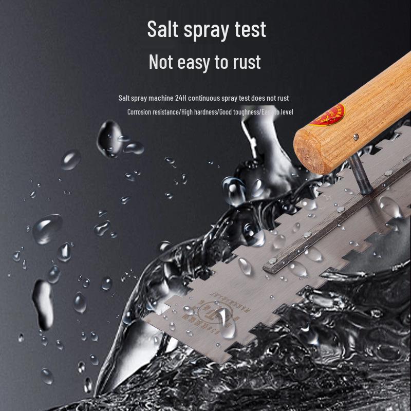 Pointed Toothed Trowel Plastering and Tiling Grout Scraper Tool