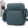 Borsa a tracolla leggera in nylon per uomo donna, borsa a tracolla messenger casual con tasche con zip