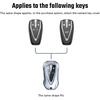 Car Key Cover Zinc Alloy Luxury Shell for Changan CS35PLUS CS55PLUS CS75PLUS CS85 CS55 CS15 CS95 CS75 Eado Fit for UNI-T K Car Key Cover Shell (Gun