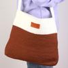 DIY Crochet Shoulder Bag Kits for Beginners DIY Crochet Starter with Yarn Crochet Hook Sewing Needle and Instruction
